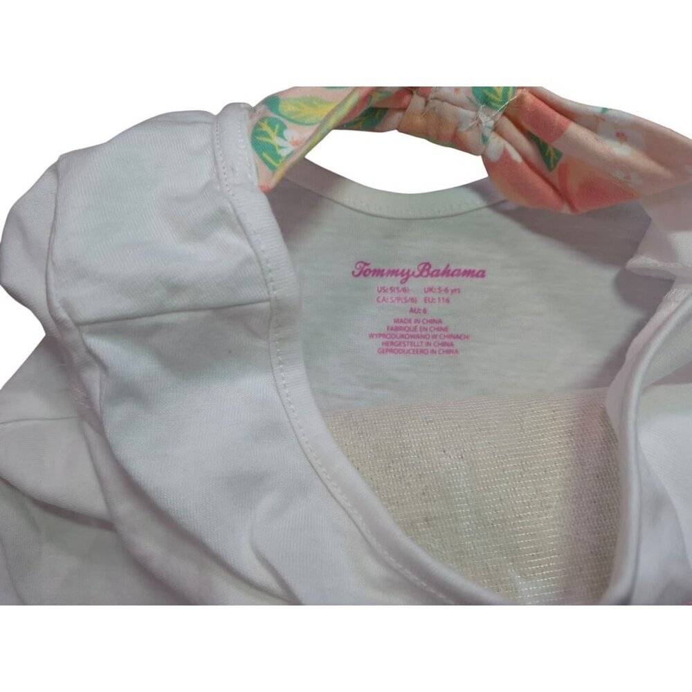 Girls 2PC Beige Quilted Sweatshirt & Glitter Peach Graphic Tee Set Size 5/6 - Picture 7 of 9